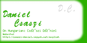 daniel csaszi business card